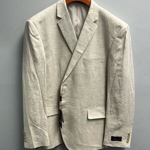 Vitali linen suit jacket. Natural color. Size 50R